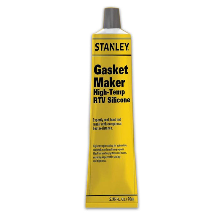 Stanley High Temp Gasket Maker - RTV Silicone Sealant - Red