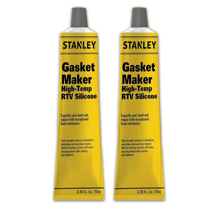 Stanley High Temp Gasket Maker - RTV Silicone Sealant - Black