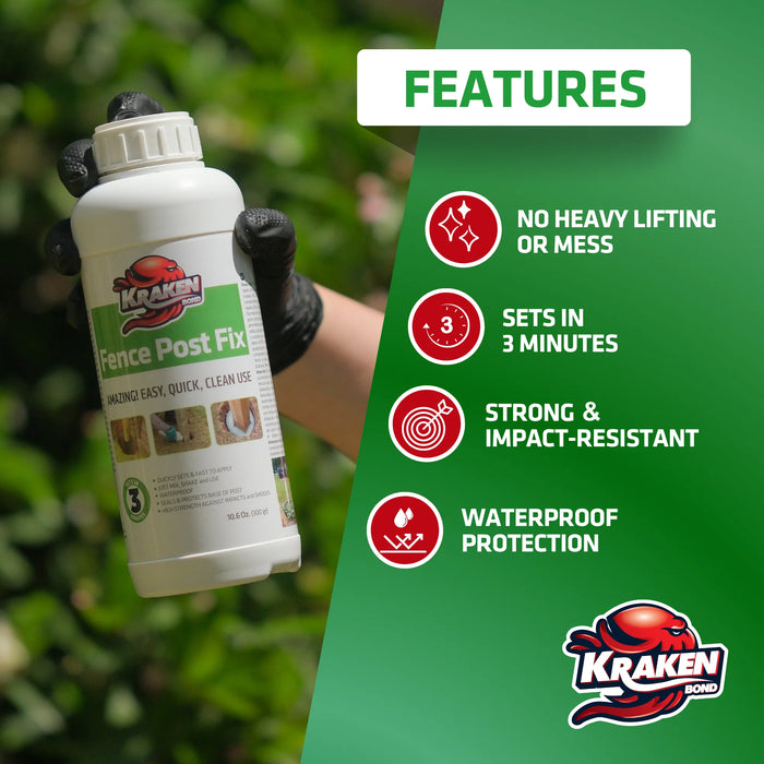 Kraken Bond Fence Post Fix