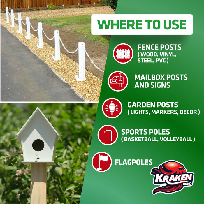 Kraken Bond Fence Post Fix