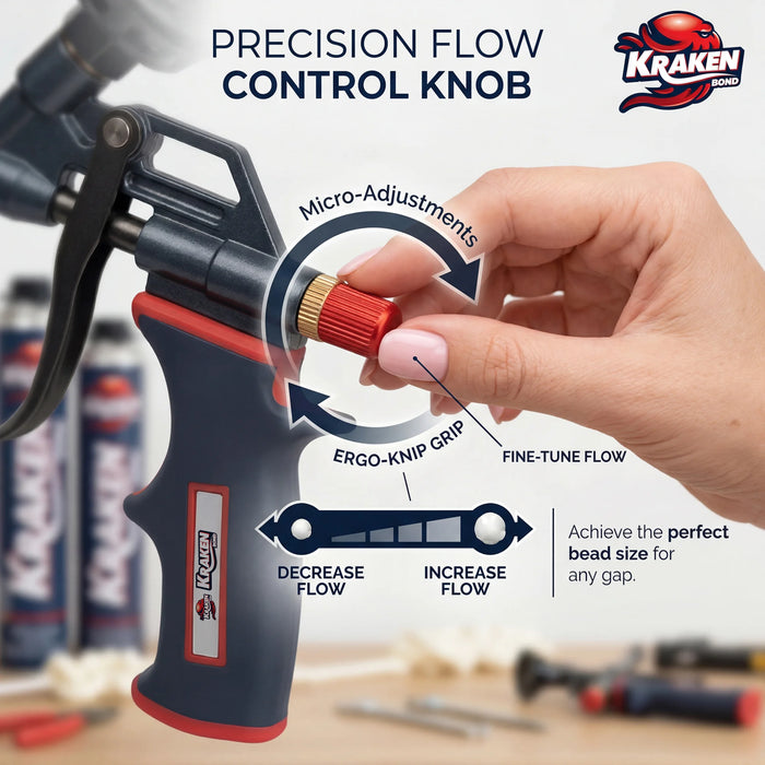 Kraken Bond Pro Foam Gun - 8"