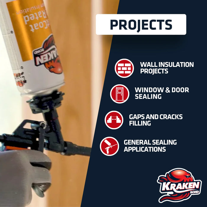 Kraken Bond Pro Foam Gun - 8"