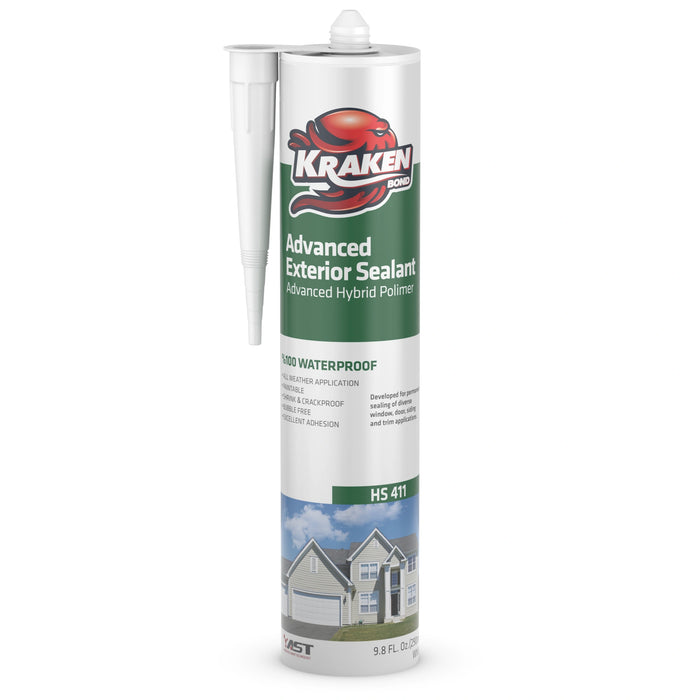 Kraken Bond Advanced Exterior Sealant - White, 9.8 fl oz