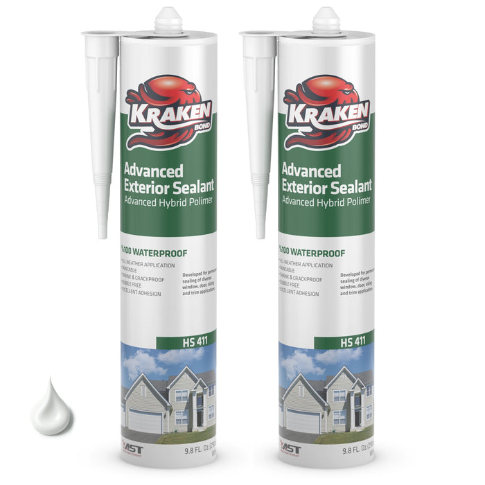 Kraken Bond Advanced Exterior Sealant - White, 9.8 fl oz