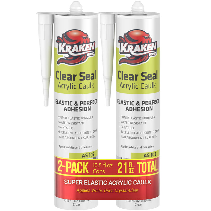 Kraken Bond Clear Seal Acrylic Caulk - 10.5 fl oz