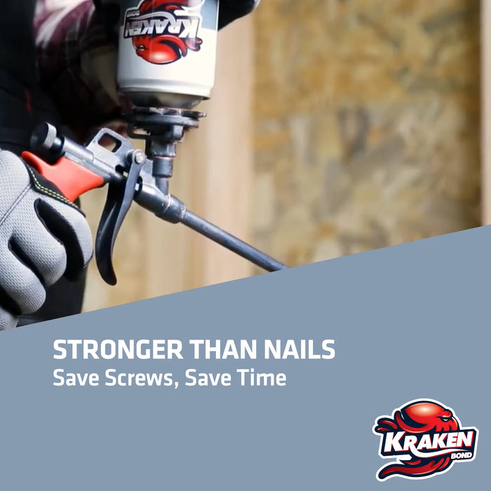 Kraken Drywall & Panel Adhesive Foam - Gun Foam, 24 oz