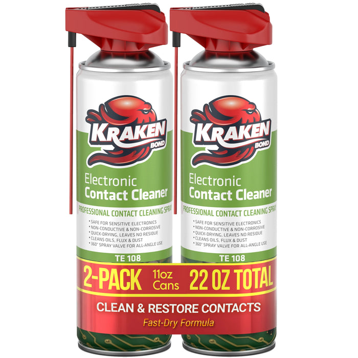 Kraken Bond TE-108 Electronic Contact Cleaner, 11 oz