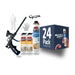 Kraken Bond FastCoat Spray Foam Insulation, Closed Cell Kit - 24 Pack + 2 Foam Cleaner + 1 Foam Gun + 1 Protective Equipment