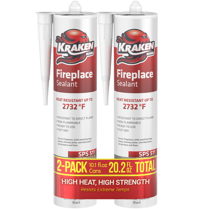 Kraken Bond Fireplace Sealant - Fireplace Caulk, 10.1 fl oz
