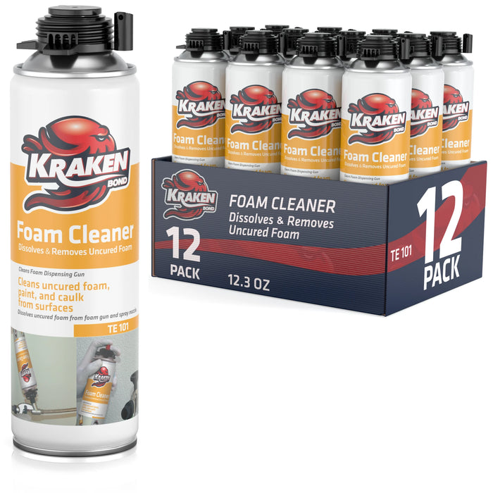 Kraken Bond Polyurethane Foam and Foam Gun Cleaner