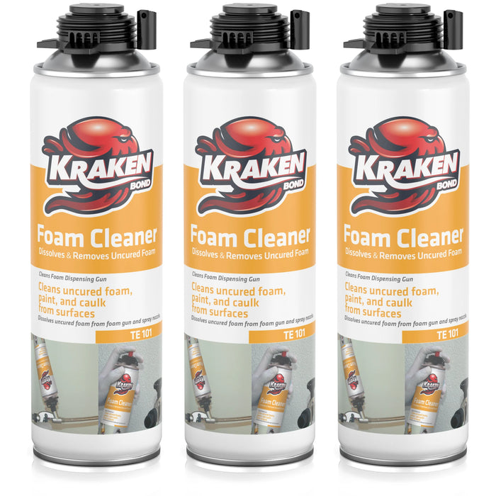 Kraken Bond Polyurethane Foam and Foam Gun Cleaner