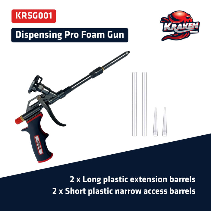 Kraken Bond Pro Foam Gun - 8"