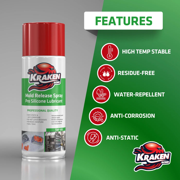 Kraken Bond Silicone Mold Release Spray - 12.3 oz