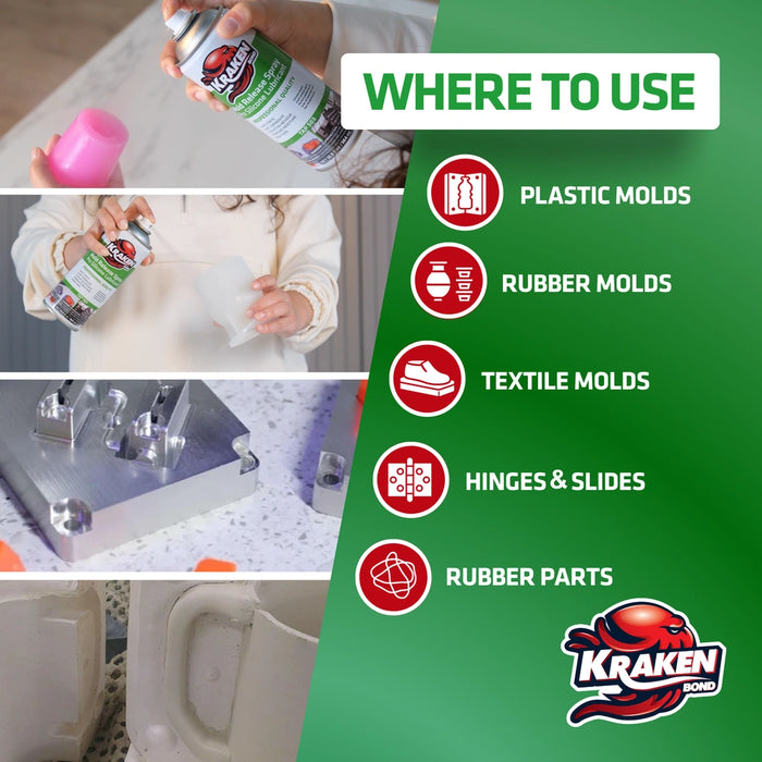 Kraken Bond Silicone Mold Release Spray - 12.3 oz