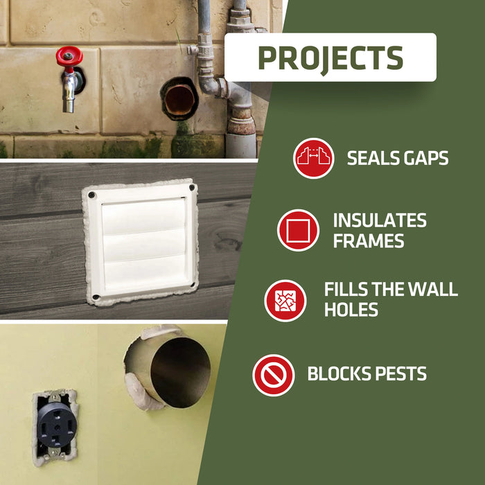 Kraken Bond Pro PestSafe Foam Sealant - Pest & Rodent Block Foam, 24 oz