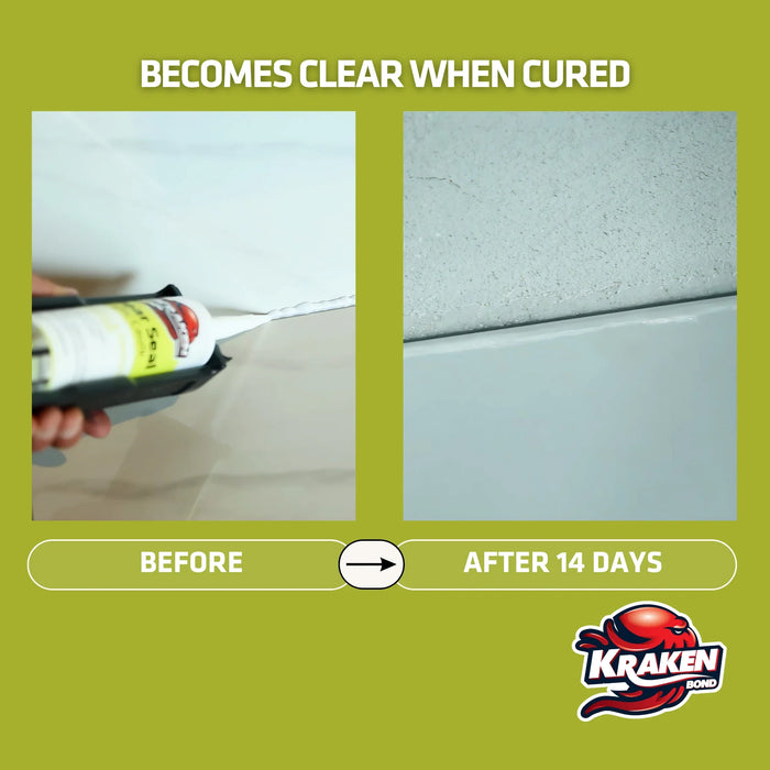 Kraken Bond Clear Seal Acrylic Caulk - 10.5 oz
