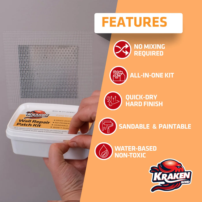 Kraken Bond Wall Repair Patch Kit - 8 fl oz