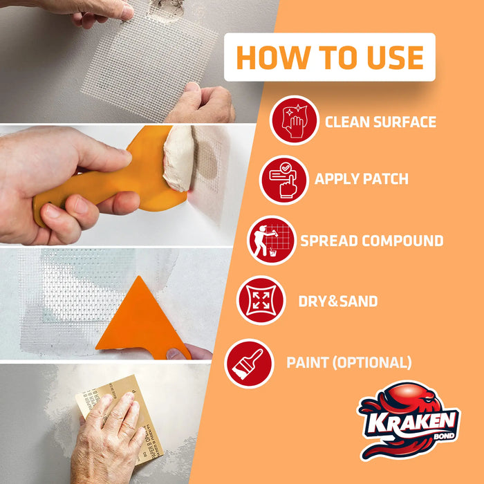 Kraken Bond Wall Repair Patch Kit - 8 fl oz