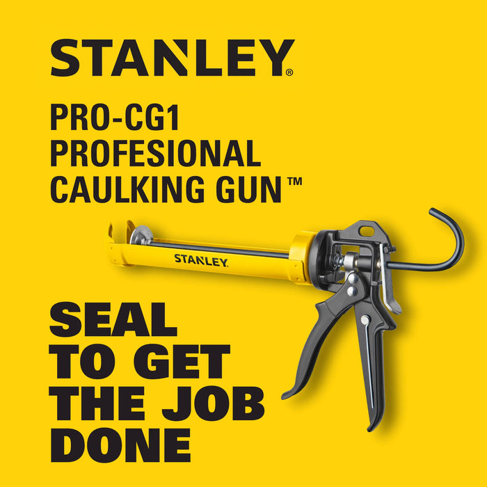 Stanley Heavy Duty Professional Caulking Gun – 25:1 Thrust Ratio, PRO-CG1