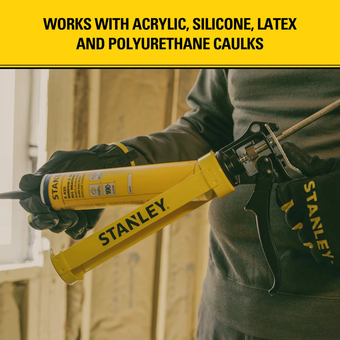 Stanley Heavy Duty Professional Caulking Gun – 25:1 Thrust Ratio, PRO-CG1