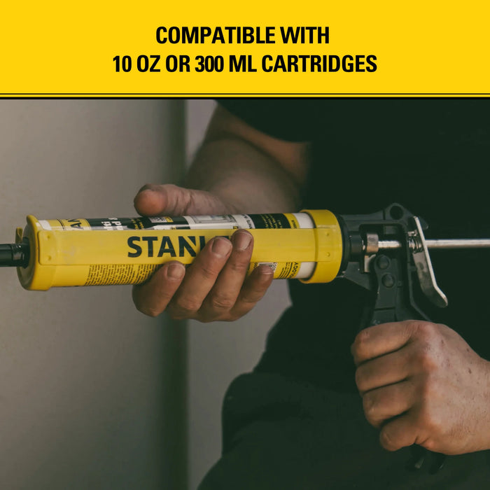 Stanley Heavy Duty Professional Caulking Gun – 25:1 Thrust Ratio, PRO-CG1