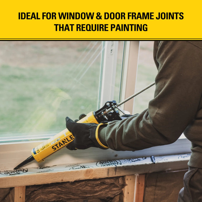 Stanley S302 Window & Door Multiflex - Flexi Seal, White, 9.8 fl oz