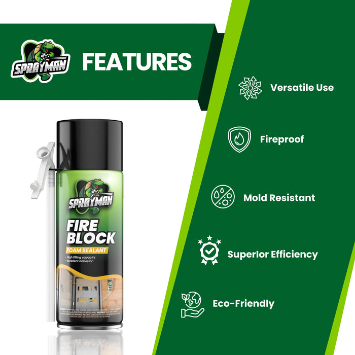 Sprayman Fire Block Foam Sealant