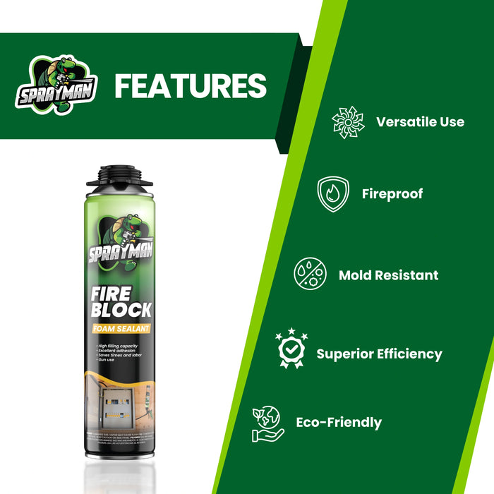 Sprayman Fire Block Foam Sealant