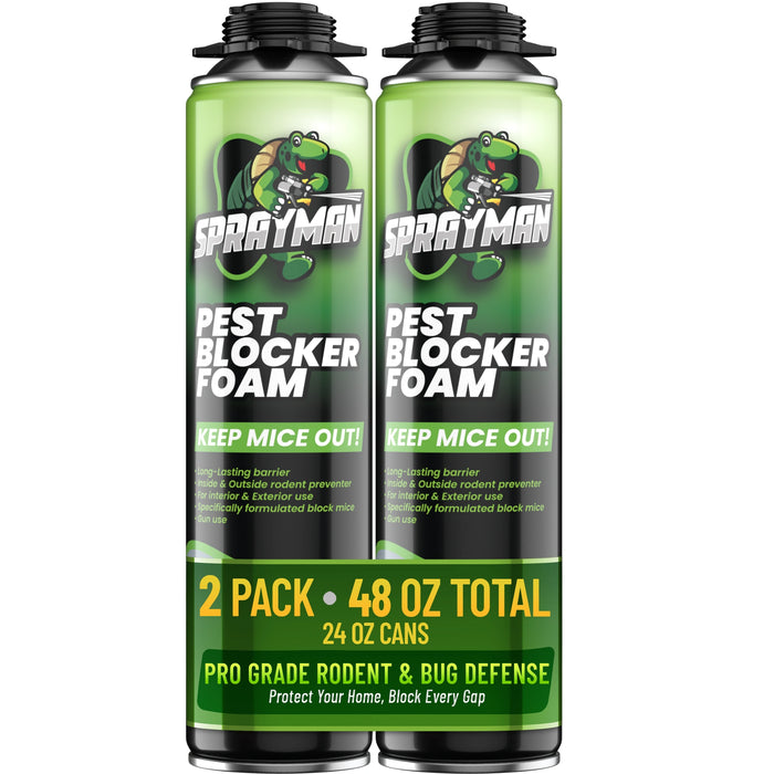 Insulation & Pest Block DIY Kit – 240 sq ft Closed Cell DIY Spray Foam Insulation System with Pest & Window Foam