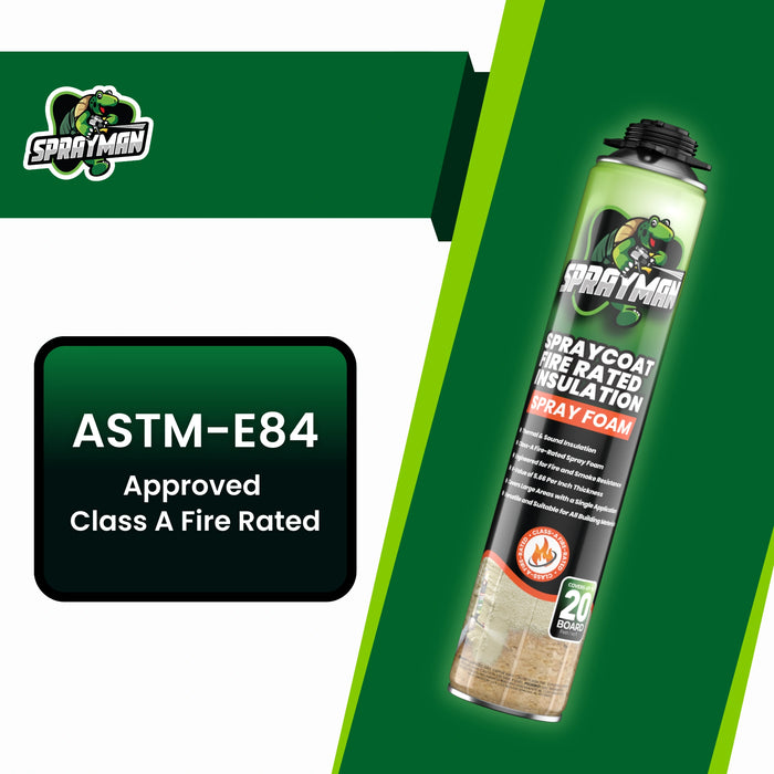 Sprayman Spraycoat Fire Rated Closed Cell Spray Foam Insulation