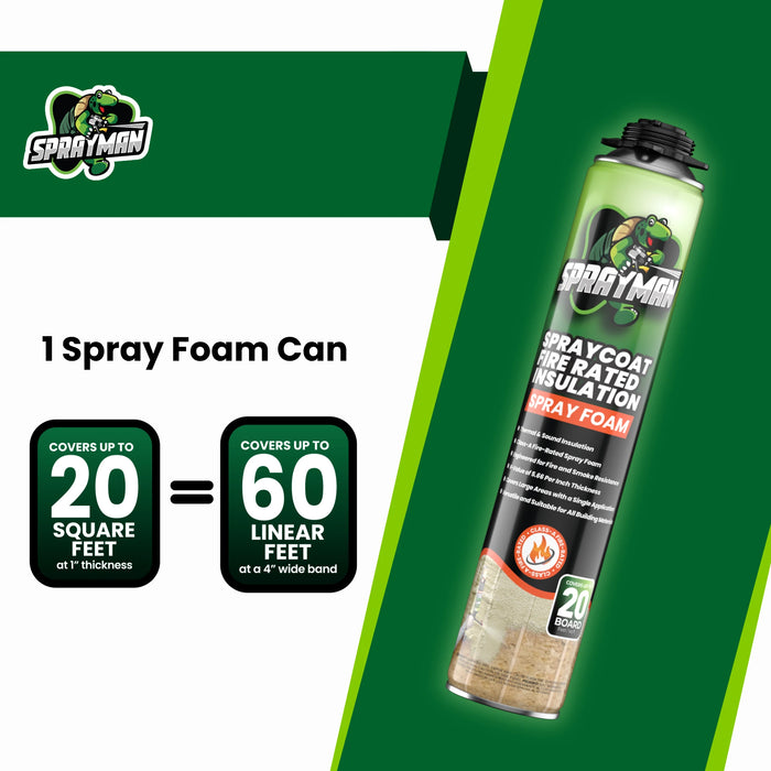 Sprayman Spraycoat Fire Rated Closed Cell Spray Foam Insulation