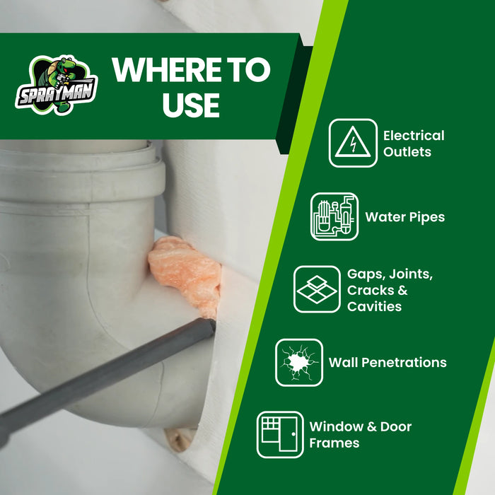 Sprayman X-Climate Pro Fire Block Insulating Foam Sealant