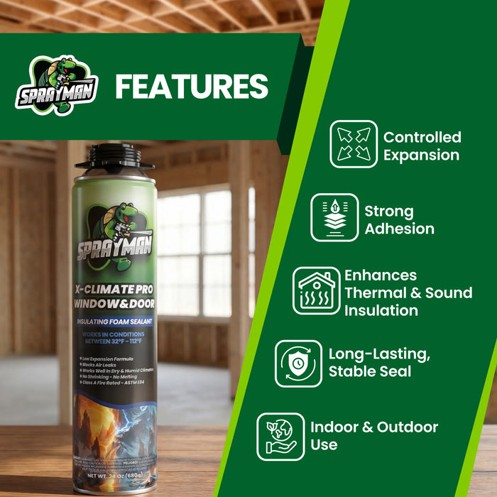 Sprayman X-Climate Pro Window & Door Foam