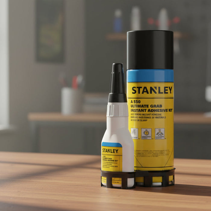 Stanley A550 Instant Adhesive Set - CA Glue and Activator
