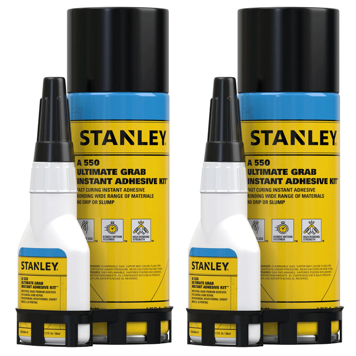 Stanley A550 Instant Adhesive Set - CA Glue and Activator