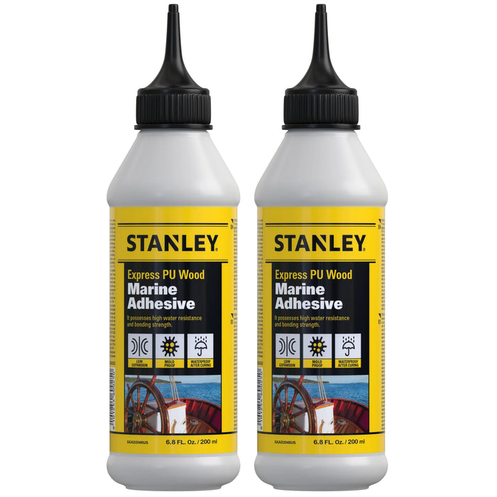 Stanley A727 Express Polyurethane Wood Marine Adhesive, 6.8 fl oz