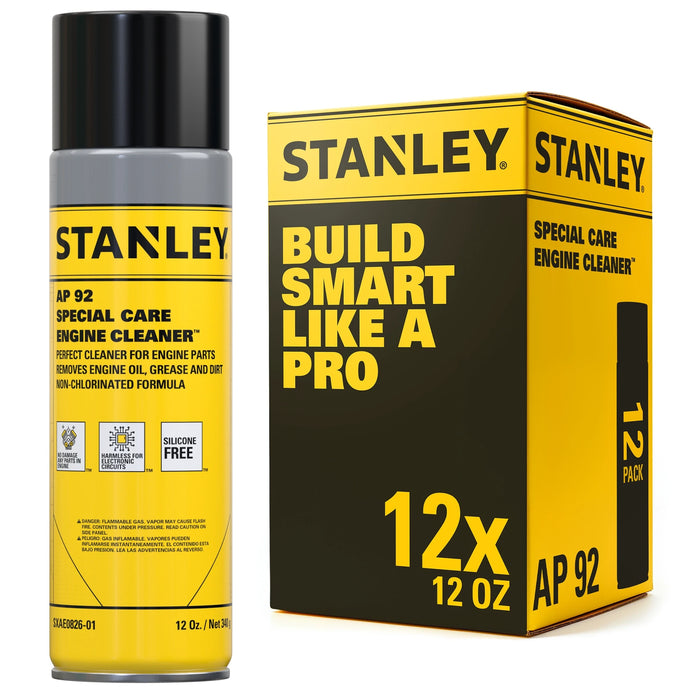 Stanley AP92 Special Care Engine Cleaner & Degreaser Spray - Citrus-Based, 12 oz