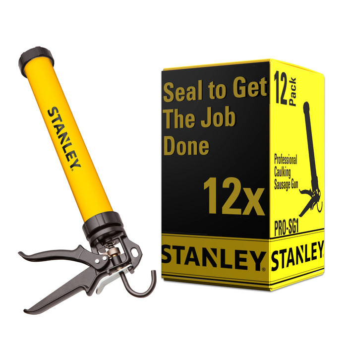 Stanley Professional Sausage Caulking Gun – 18:1 Thrust Ratio