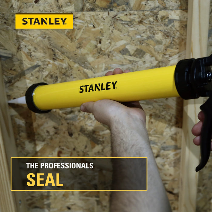 Stanley Professional Sausage Caulking Gun – 18:1 Thrust Ratio