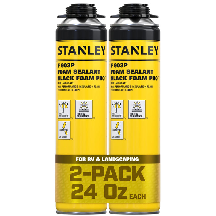 Stanley F903P Black Foam Pro Gun Foam Adhesive for RV & Landscape, 24oz