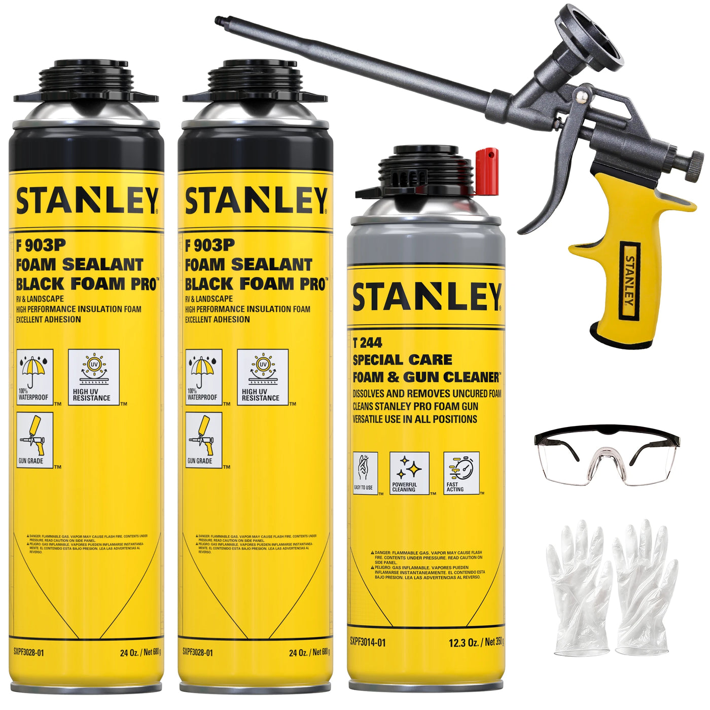 OneClickDIY-Stanley F903P Black Foam Pro Gun Foam Adhesive