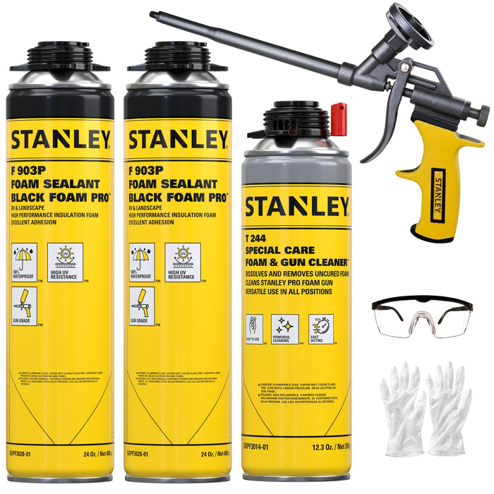 Stanley F903P Black Foam Pro Gun Foam Adhesive for RV & Landscape, 24oz