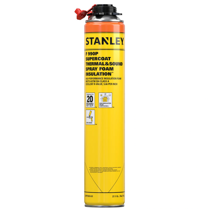 Stanley F990P SuperCoat Thermal & Sound Spray Foam Insulation (Closed Cell), 27.1oz
