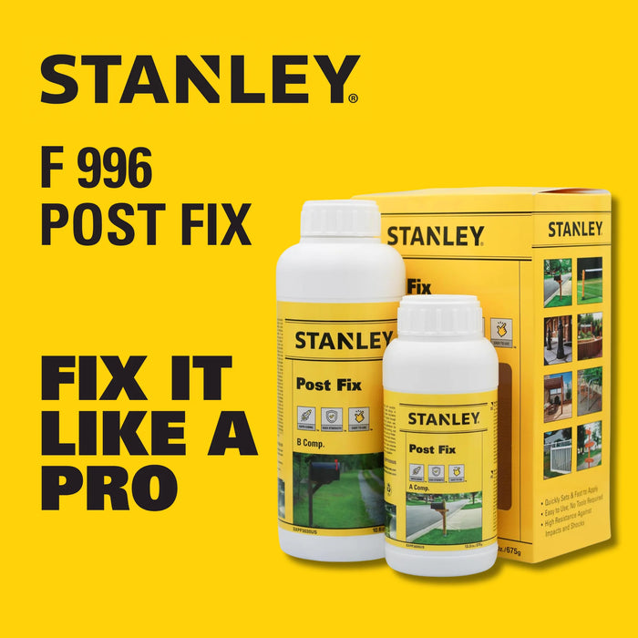 Stanley F996 Post Fix, Fence Post Foam - Rapid Installation Composite, 23.8 oz