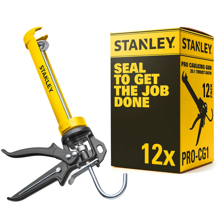 Stanley Heavy Duty Professional Caulking Gun – 25:1 Thrust Ratio, PRO-CG1