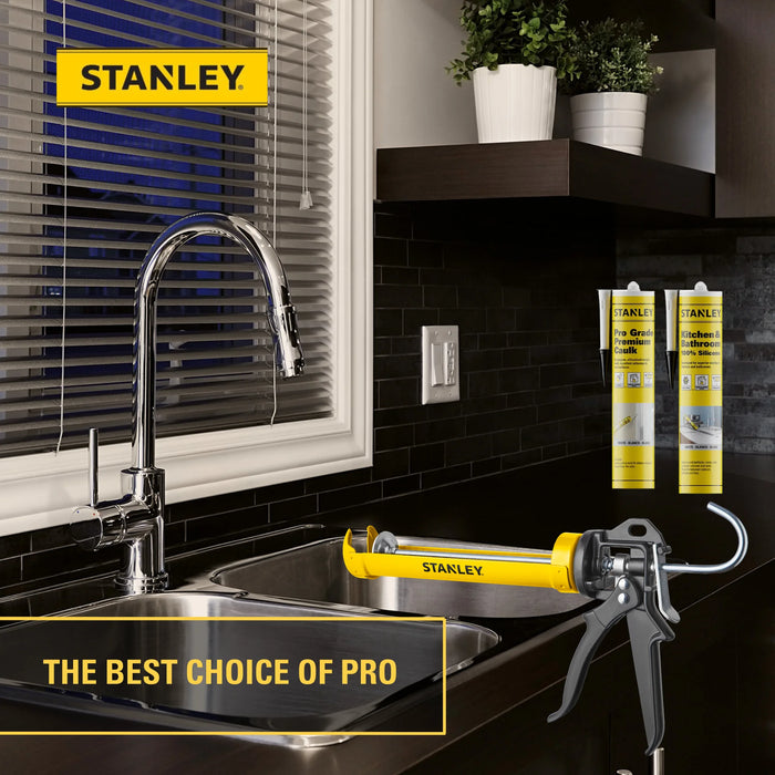 Stanley Heavy Duty Professional Caulking Gun – 25:1 Thrust Ratio