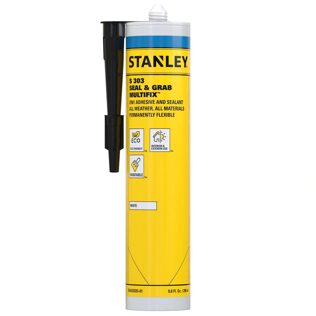 Stanley S303 Seal & Grab Multifix | Hybrid Tech Roof & Gutter Sealant