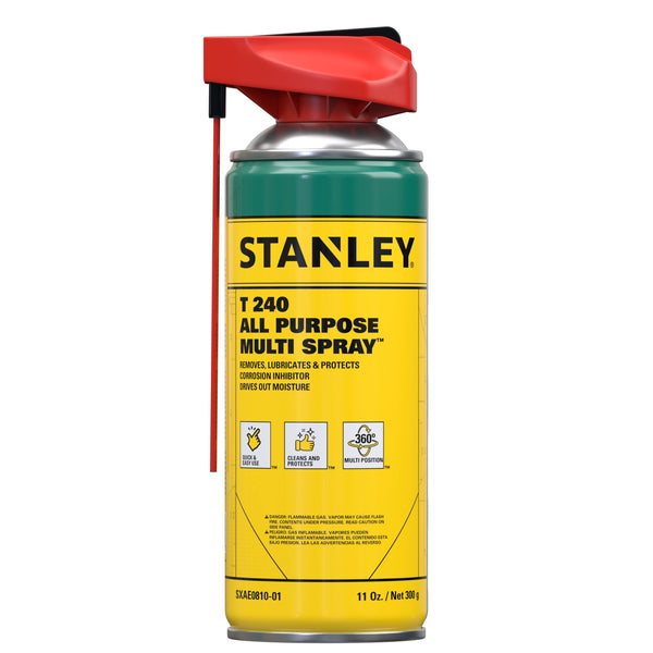 Stanley T240 All Purpose Multi Spray - Corrosion Inhibitor, Lubricant, 11 oz