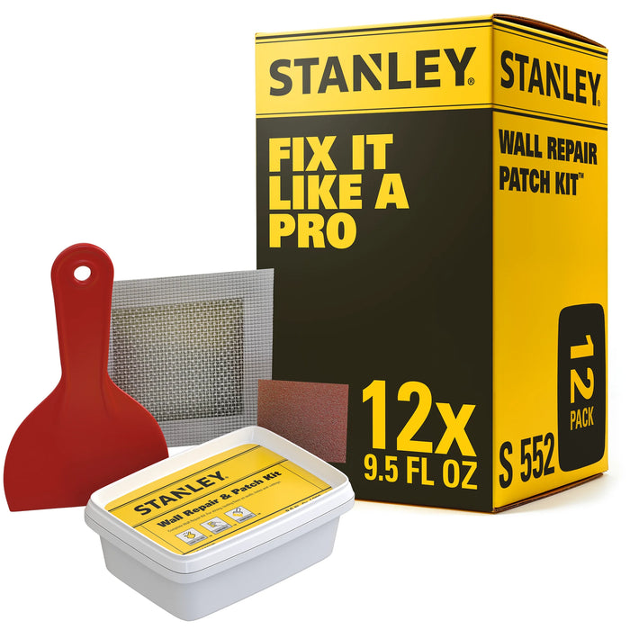 Stanley S552 Wall Repair Patch Kit - White, 9.5 fl oz