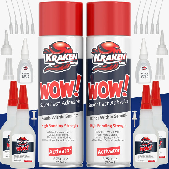 Kraken Bond WOW Super Fast Adhesive Set